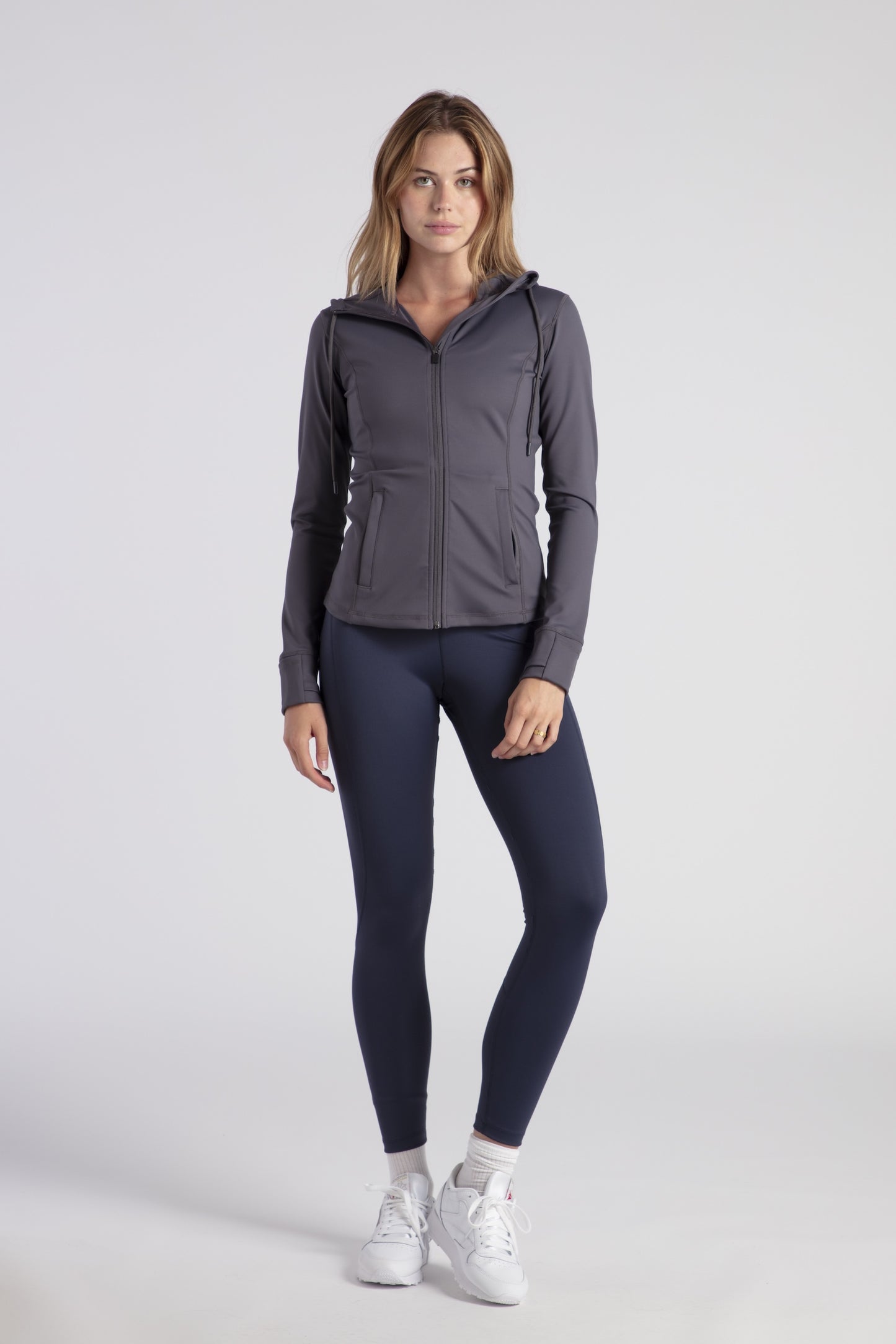 Hooded Jacket Zip Easy Going