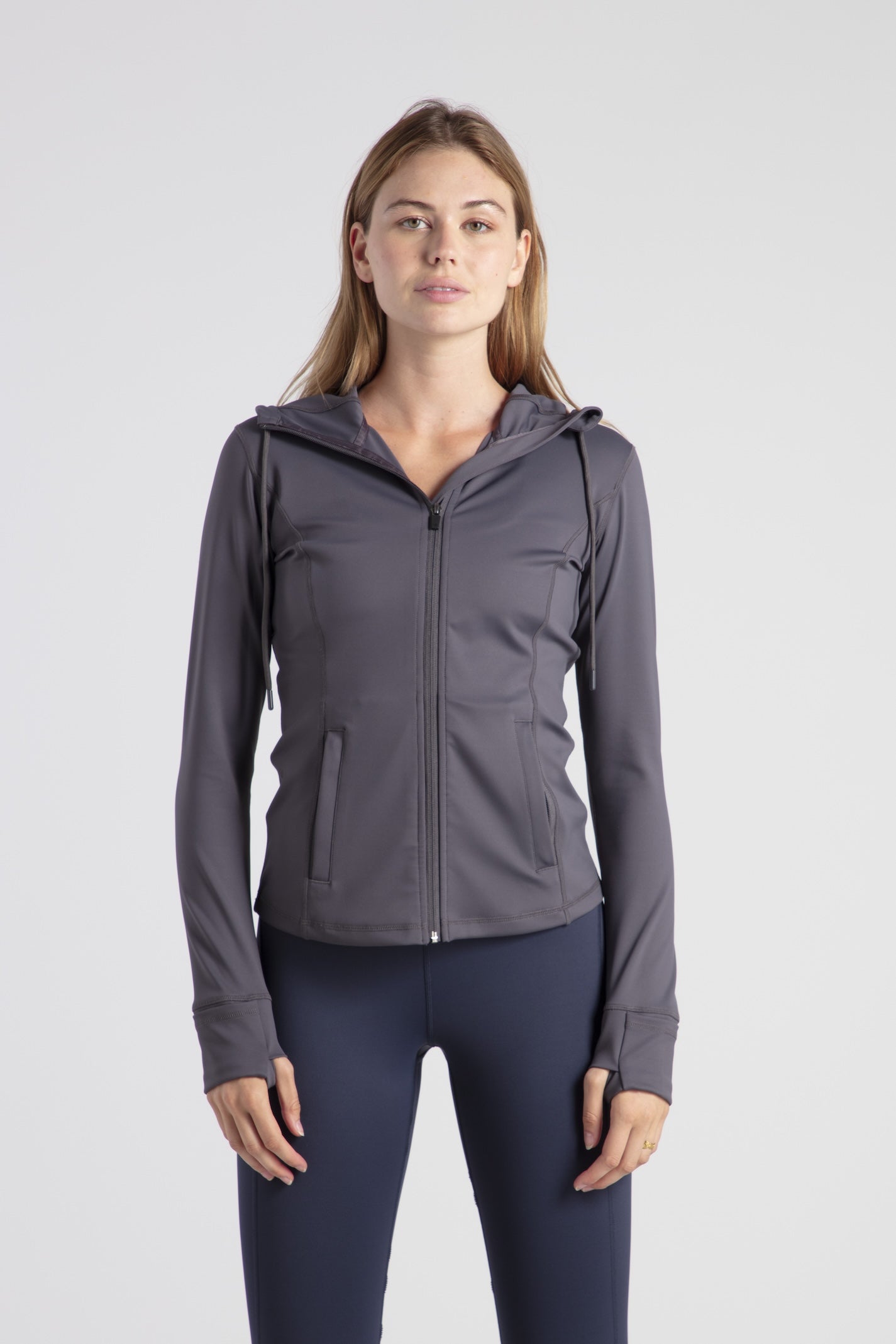 Hooded Jacket Zip Easy Going