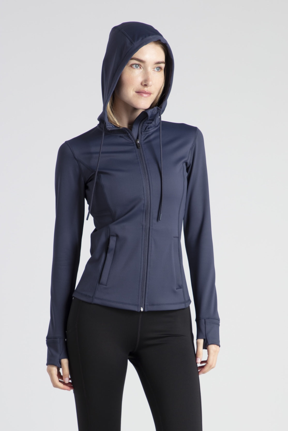 Hooded Jacket Zip Easy Going