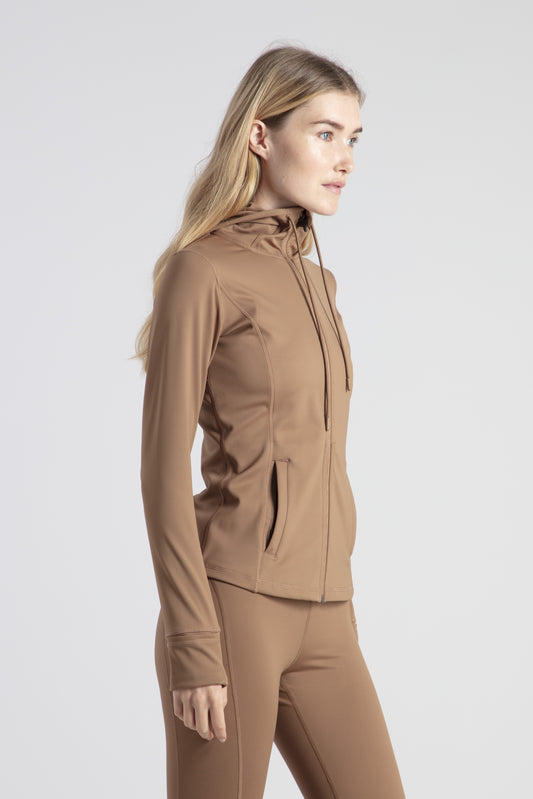 Hooded Jacket Zip Easy Going