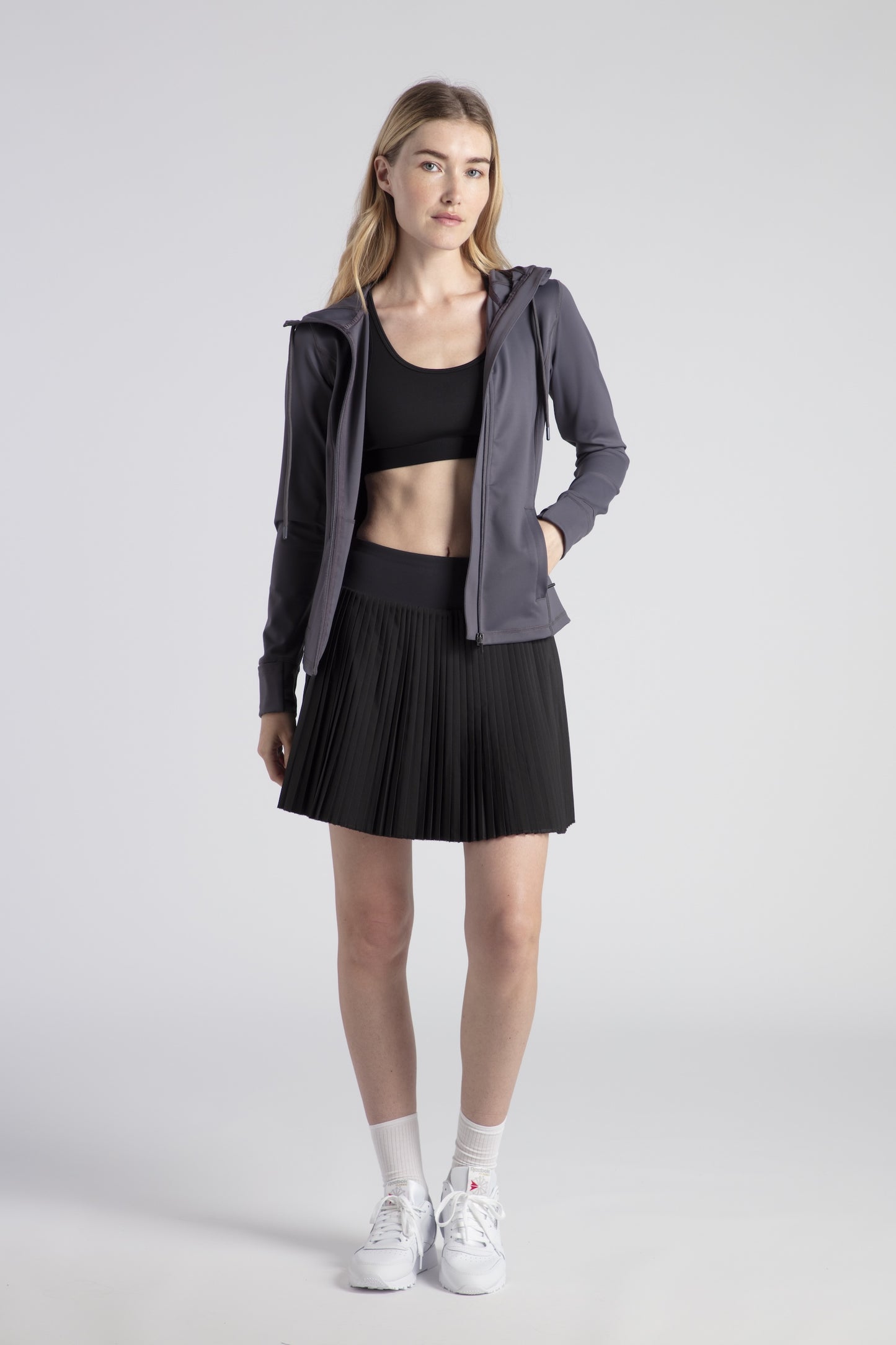 Hooded Jacket Zip Easy Going